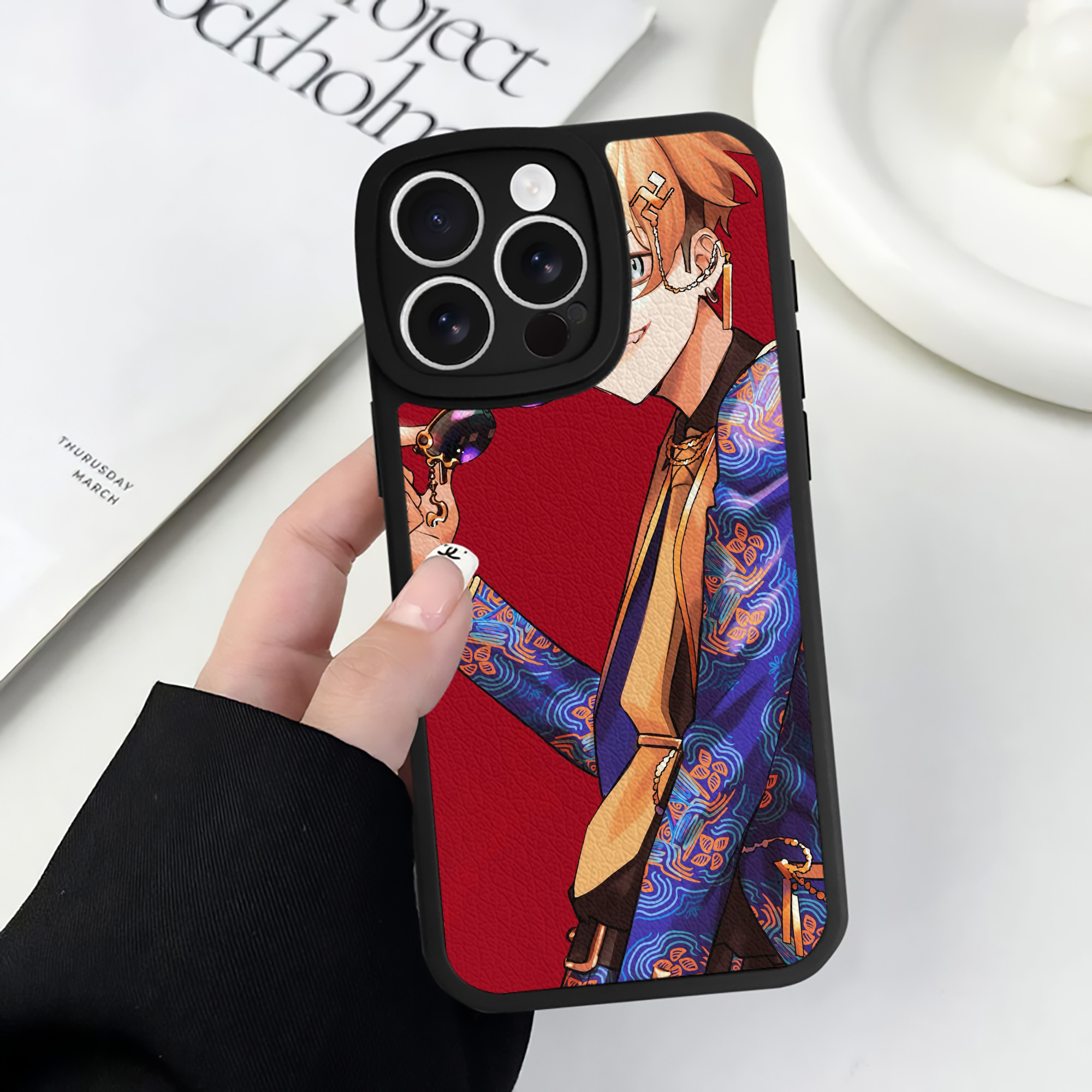 （画像用） 東京リベンジャーズ Tokyo Revengers 【iPhone 16シリーズ対応】シリコンスマホケース（レザー調） 材質：シリコン